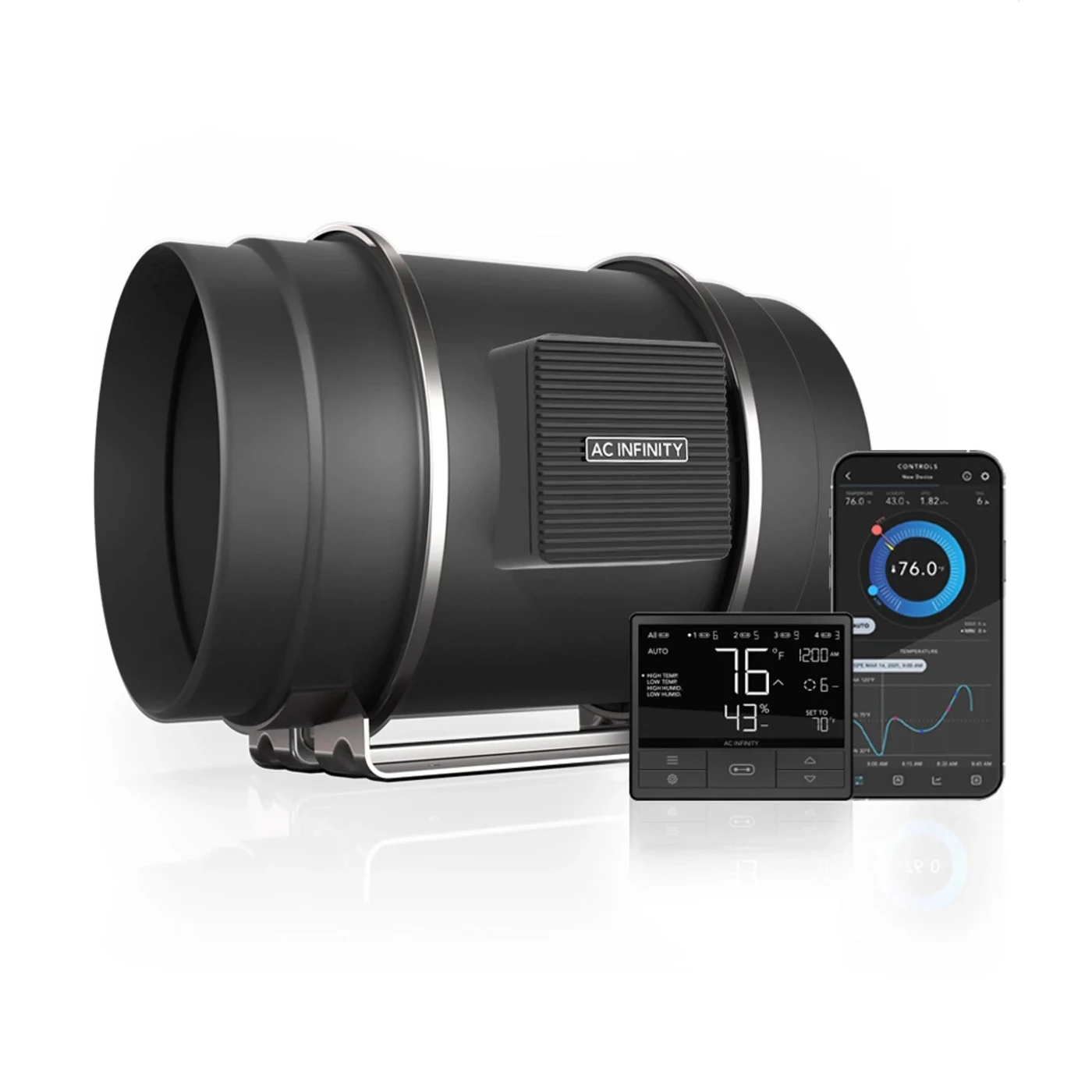 AC Infinity CLOUDLINE T8 Inline Duct Fan